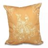 Decorative & Throw Pillows * | E By Design Morning Birds 16 Inch Decorative Floral Throw Pillow Gold