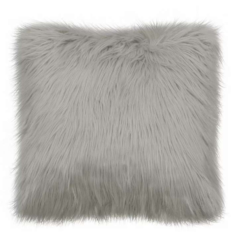 Decorative & Throw Pillows * | French Connection Sheepskin 22 Square Faux Fur Decorative Pillows