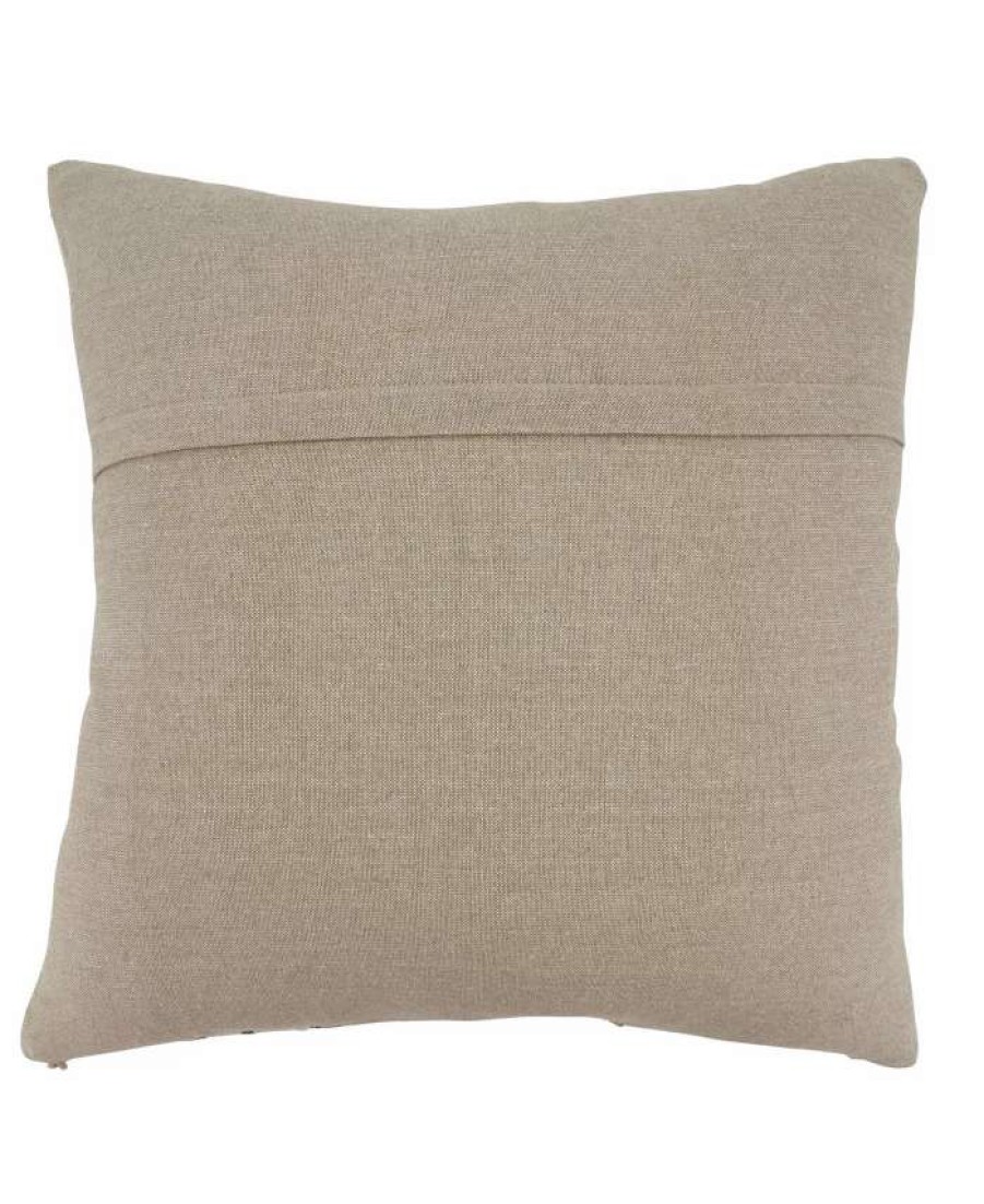 Decorative & Throw Pillows * | Saro Lifestyle Block Embroidered Decorative Pillow, 20 X 20 Rust