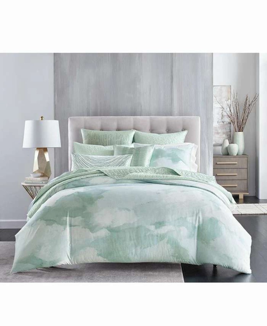 Duvet Covers & Sets * | Hotel Collection Panorama Duvet Cover, King, Created For Macy'S Seafoam