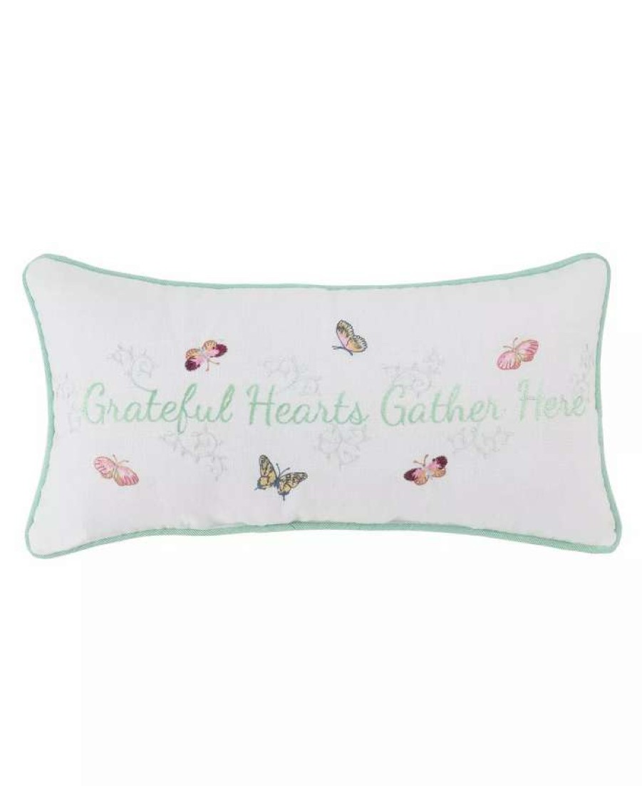 Decorative & Throw Pillows * | Lenox Grateful Hearts 10 X 20 Decorative Pillow Multi