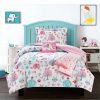 Comforter Sets * | Chic Home Elephant Garden 4 Piece Twin Comforter Set Pink