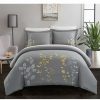 Duvet Covers & Sets * | Chic Home Kaylee 7 Pc Queen Duvet Set Yellow