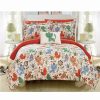 Comforter Sets * | Chic Home Flopsy 8 Piece Full Bed In A Bag Comforter Set Orange