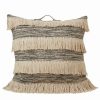 Decorative & Throw Pillows * | Saro Lifestyle Fringed Decorative Floor Pillow, 30 X 30 Black