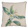 Decorative & Throw Pillows * | Saro Lifestyle Floral Citrus Printed Decorative Pillow, 18 X 18 Natural