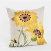 Decorative & Throw Pillows * | Saro Lifestyle Tournesol Embroide Decorative Pillow, 18 X 18