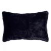 Decorative & Throw Pillows * | Saro Lifestyle Ultra Soft Faux Fur Decorative Pillow, 12 X 20 Sapphire