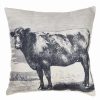 Decorative & Throw Pillows * | Saro Lifestyle Farmhouse Cow Printed Decorative Pillow, 18 X 18 Natural