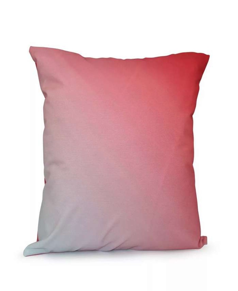 Decorative & Throw Pillows * | E By Design 16 Inch Coral Decorative Ombre Throw Pillow Pink