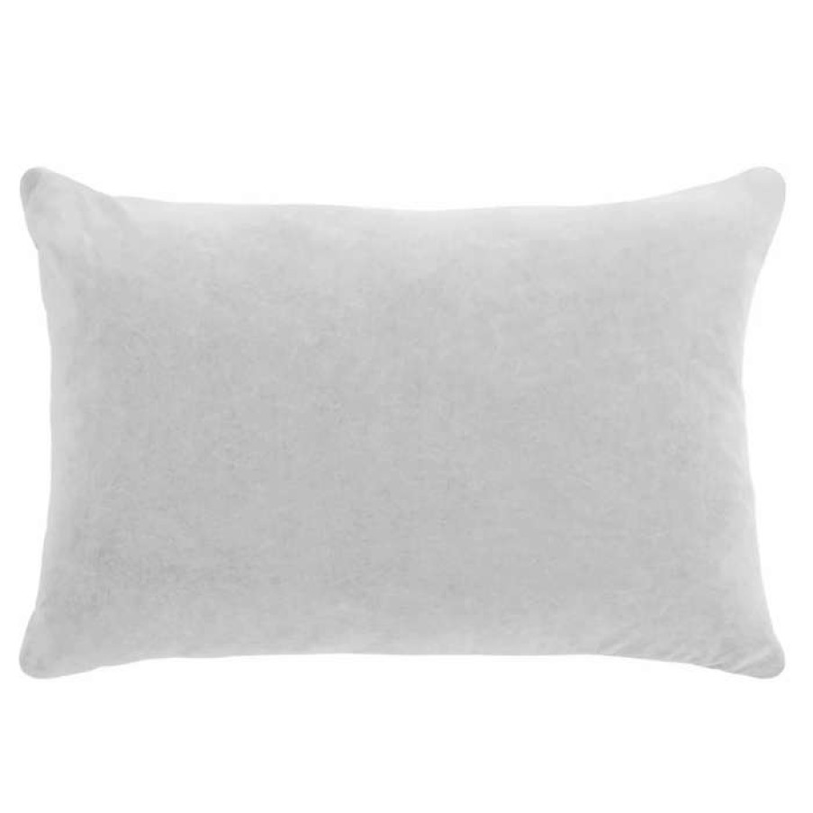 Decorative & Throw Pillows * | French Connection Liam Velvet 16 X 24 Decorative Throw Pillows Light Grey