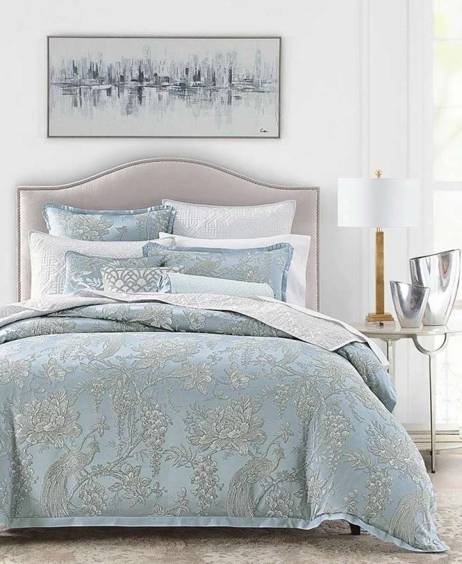 Duvet Covers & Sets * | Hotel Collection Peony Lane Duvet Cover, Full/Queen, Created For Macy'S Blue