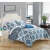 Duvet Covers & Sets * | Chic Home Dar 4 Pc Queen Duvet Cover Set Blue