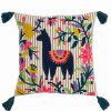 Decorative & Throw Pillows * | Saro Lifestyle Ma Embroidered Polyester Filled Decorative Pillow, 18 X 18 Multi