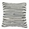 Decorative & Throw Pillows * | Saro Lifestyle Chindi Zebra Decorative Pillow, 22 X 22 Black