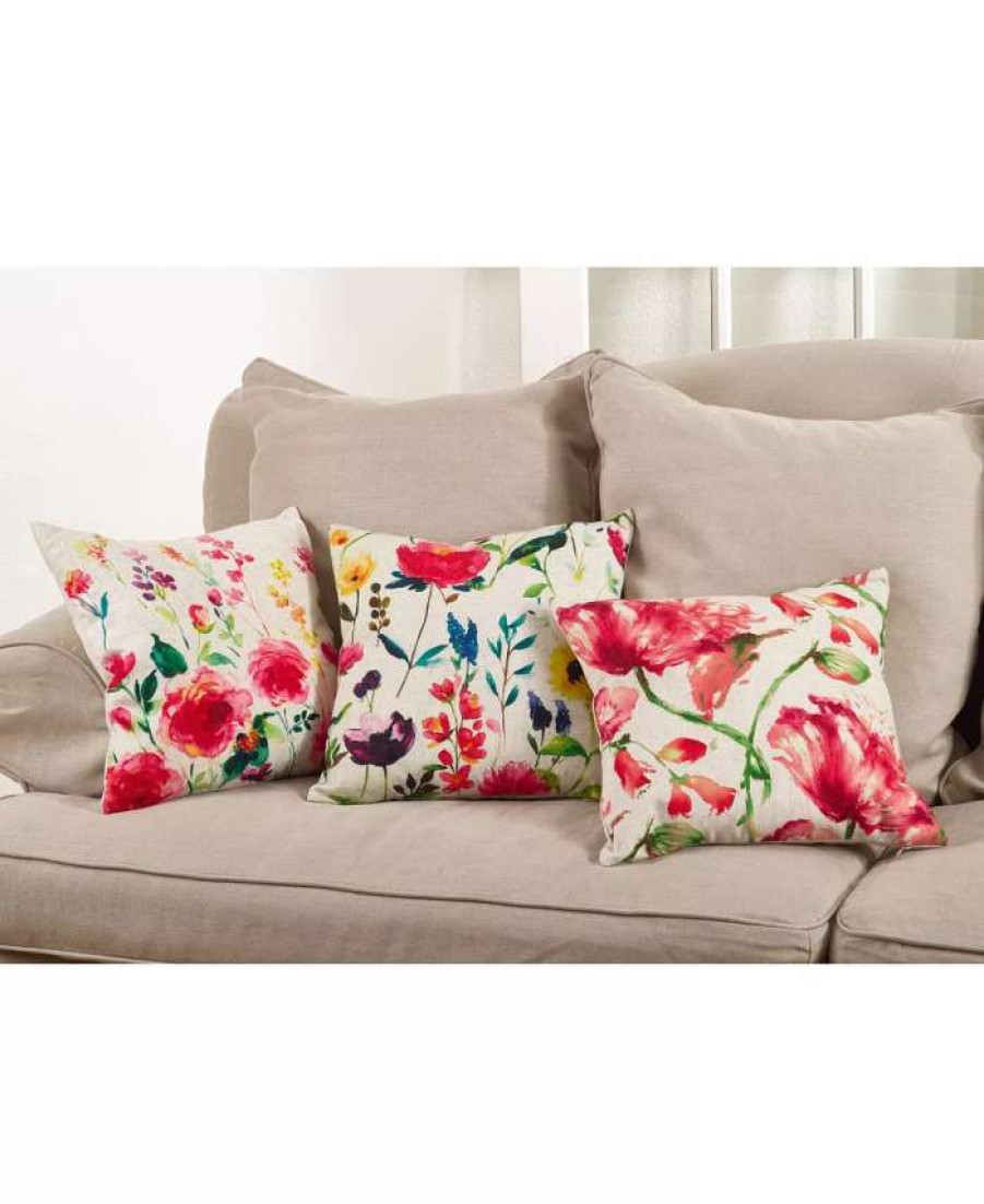 Decorative & Throw Pillows * | Saro Lifestyle Jardin Du Luxembourg Floral Decorative Pillow, 18 X 18 Multi