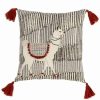 Decorative & Throw Pillows * | Saro Lifestyle Tassled Llama Decorative Pillow, 18 X 18 Multi