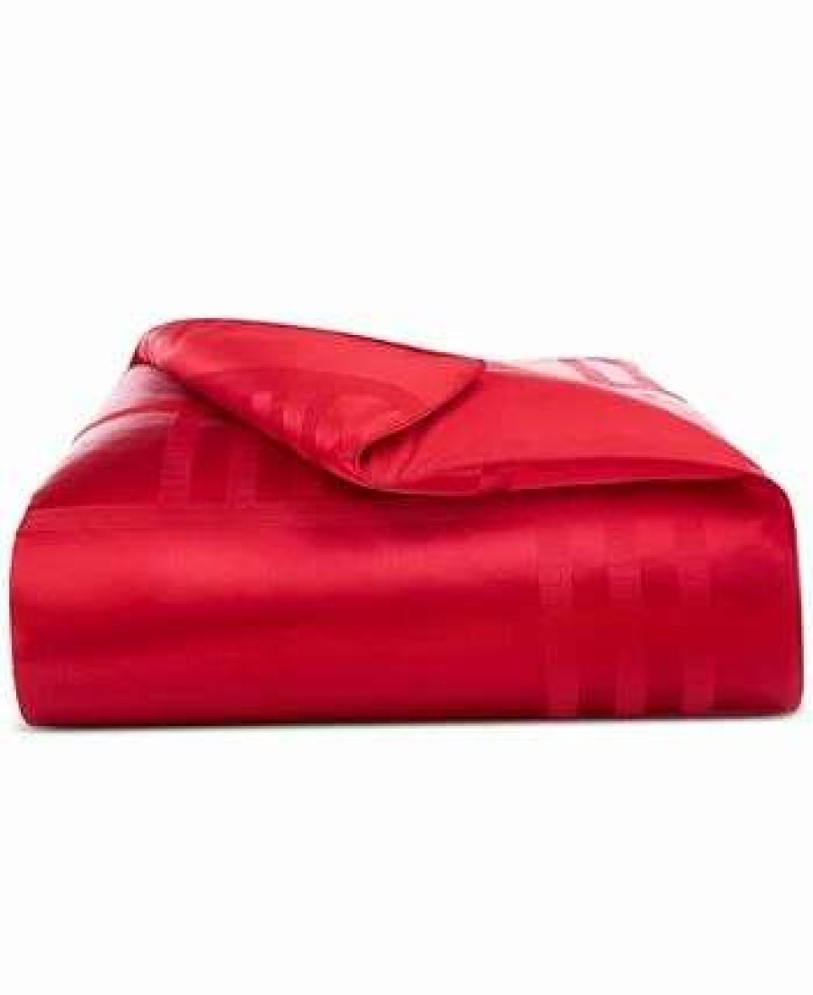 Duvet Covers & Sets * | Hotel Collection Structure Duvet Cover, King, Created For Macy'S Red