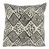 Decorative & Throw Pillows * | Saro Lifestyle Mudcloth Decorative Pillow, 22 X 22 Black