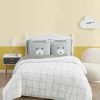 Comforter Sets * | My World Bear Hug 5 Piece Bed In A Bag Set, Twin Gray, White