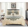 Comforter Sets * | Chic Home Mindy 6 Piece Twin Bed In A Bag Duvet Set