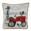 Decorative & Throw Pillows * | Saro Lifestyle Farm Tractor Decorative Pillow, 18 X 18 Multi