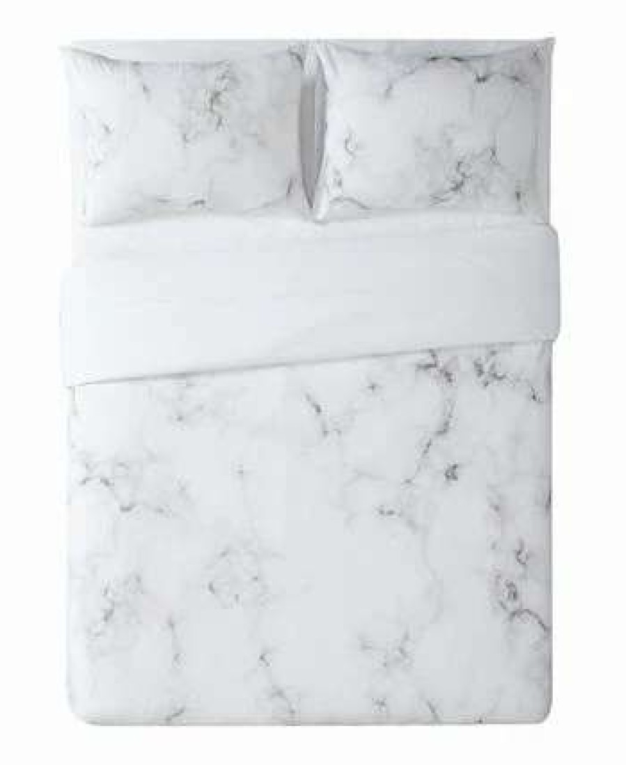 Duvet Covers & Sets * | Vince Camuto Home Amalfi Full/Queen Duvet Cover Set White/Black