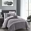 Comforter Sets * | Chic Home Brice 4 Piece Comforter Set, Twin