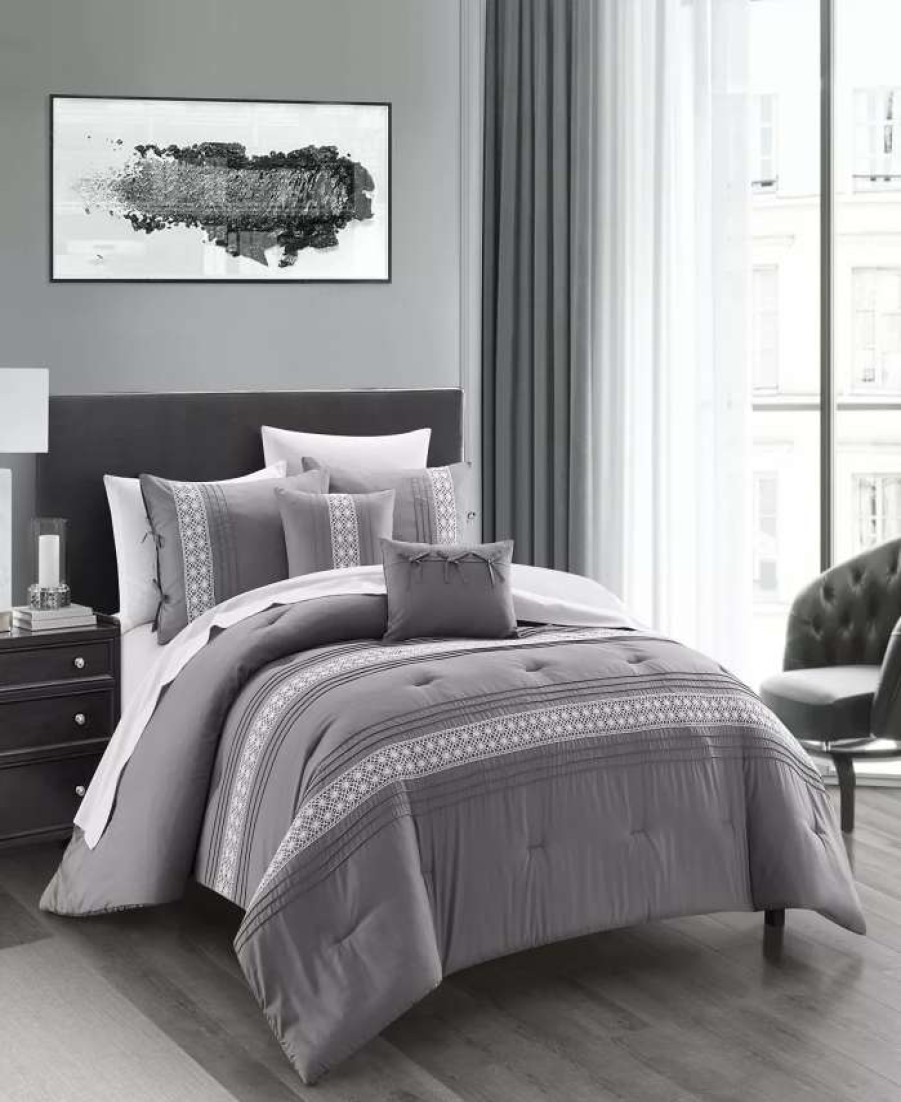 Comforter Sets * | Chic Home Brice 4 Piece Comforter Set, Twin