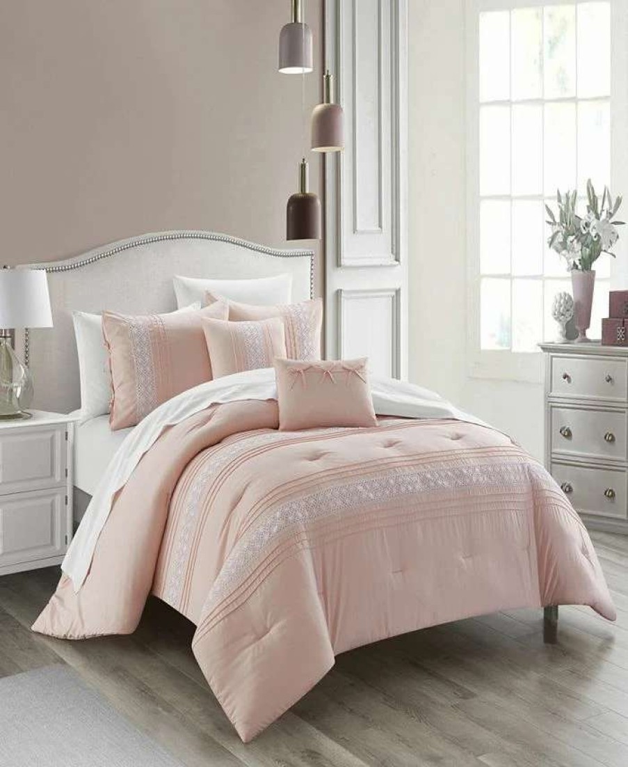 Comforter Sets * | Chic Home Brice 5 Piece Comforter Set, Queen