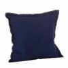 Decorative & Throw Pillows * | Saro Lifestyle Whip Stitched Flange Decorative Pillow, 20 X 20 Navy