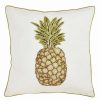 Decorative & Throw Pillows * | Saro Lifestyle Pineapple Beaded Decorative Pillow, 18 X 18 White