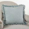 Decorative & Throw Pillows * | Saro Lifestyle Ruffled Linen Decorative Pillow, 20 X 20