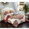 Duvet Covers & Sets * | Chic Home Maxim 8 Pc Queen Duvet Set Red