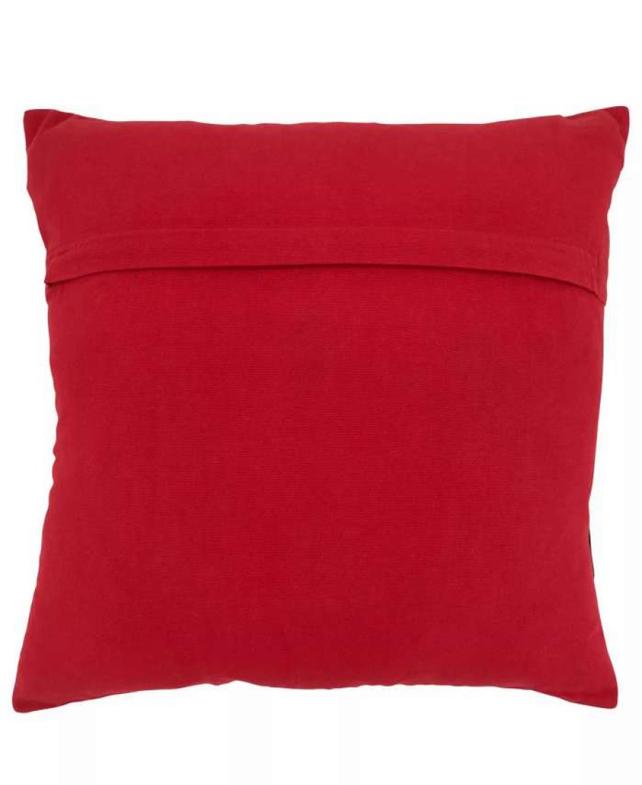 Decorative & Throw Pillows * | Saro Lifestyle Nta'S Belt Decorative Pillow, 18 X 18 Red