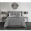 Comforter Sets * | Chic Home Ahtisa 5 Piece Queen Comforter Set Gray