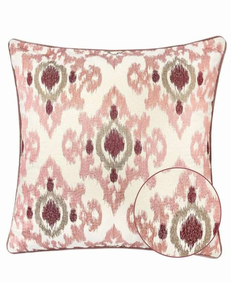 Decorative & Throw Pillows * | Homey Cozy Stella Woven Cotton Square Decorative Throw Pillow Blush