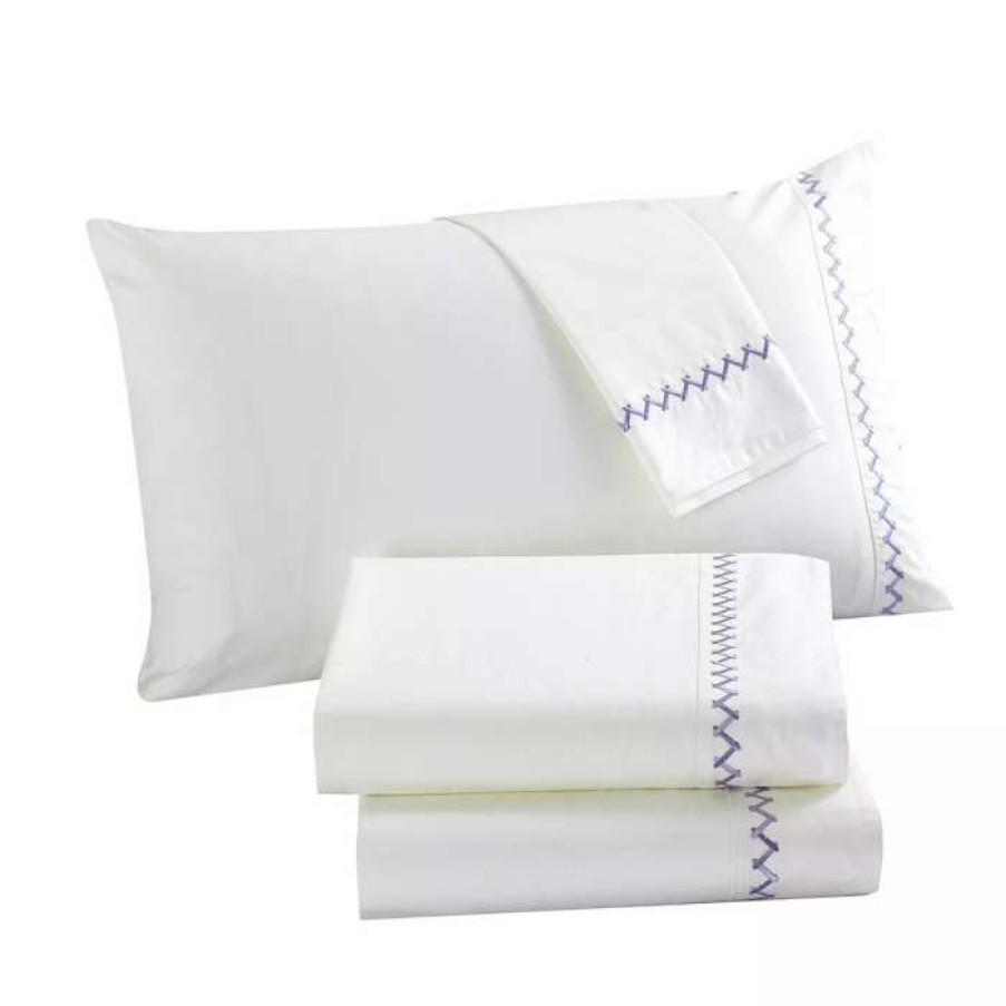 Sheets & Pillowcases * | Chic Home Grand Palace 4-Pc Queen Sheet Set Lavender