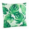 Decorative & Throw Pillows * | Saro Lifestyle Green Leaf Feathers Printed Decorative Pillow, 18 X 18 Multi