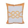 Decorative & Throw Pillows * | E By Design Nautical Knot 16 Inch Decorative Nautical Throw Pillow Yellow