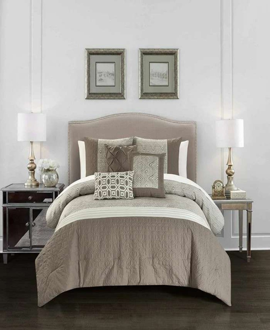 Comforter Sets * | Chic Home Imani 6 Piece Comforter Set, Queen