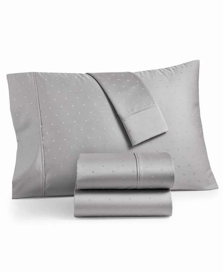 Sheets & Pillowcases * | Aq Textiles Bergen House Diamond Dot Extra Deep Pocket 100% Certified Egyptian Cotton 1000 Thread Count 4 Pc. Sheet Set, California King