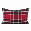 Decorative & Throw Pillows * | Saro Lifestyle Tartan Plaid Pattern Decorative Pillow, 12 X 20 Red