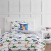 Comforter Sets * | My World Dino Tracks Twin 3 Piece Comforter Set Multi