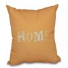 Decorative & Throw Pillows * | E By Design Home 16 Inch Decorative Word Print Throw Pillow Yellow