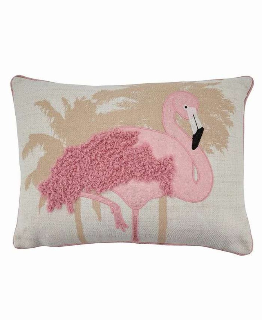 Decorative & Throw Pillows * | Saro Lifestyle Flamingo Decorative Pillow, 13 X 18 Pink