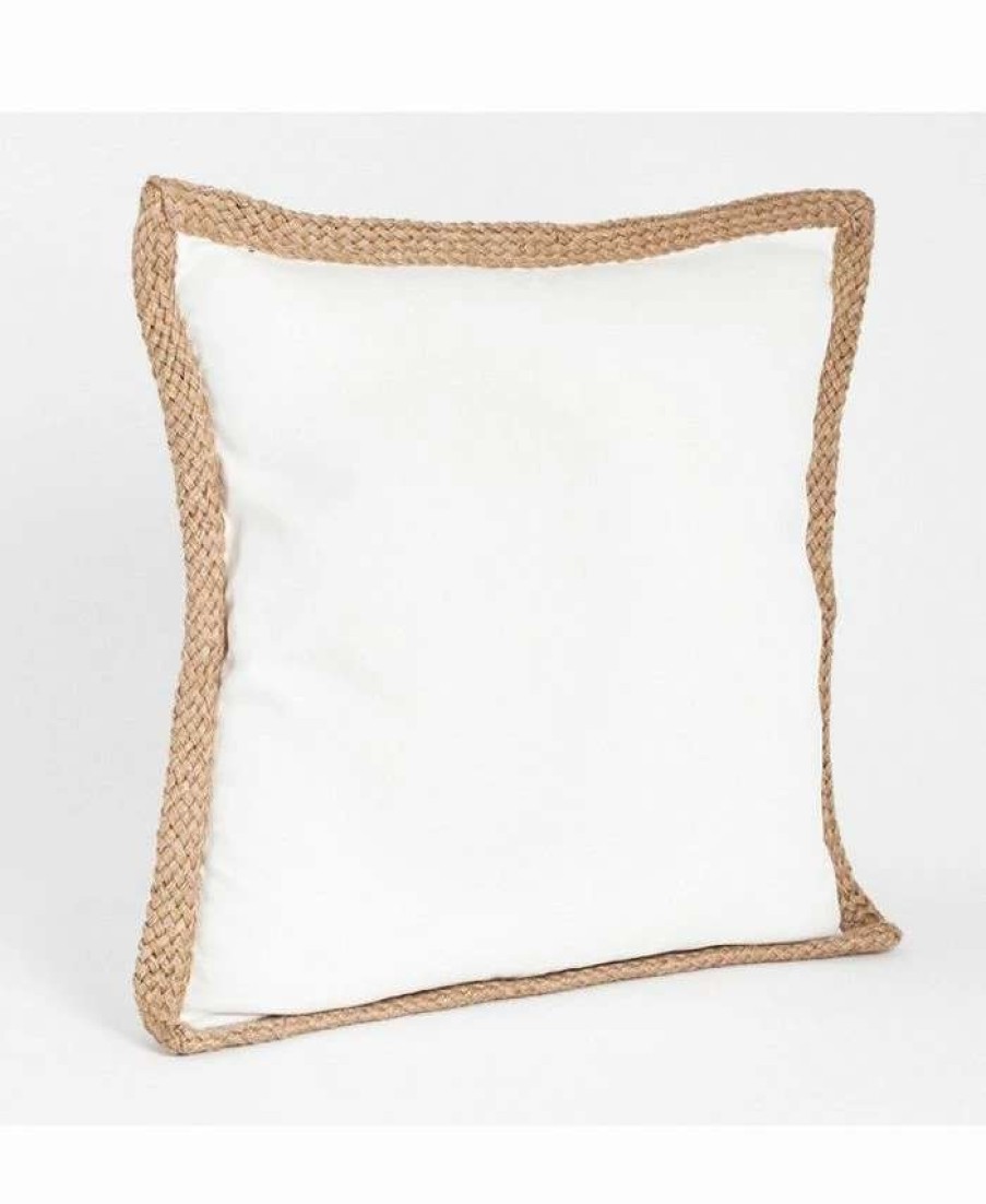 Decorative & Throw Pillows * | Saro Lifestyle Braided Jute Decorative Pillow, 20 X 20