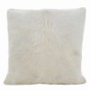 Decorative & Throw Pillows * | Saro Lifestyle Glam Goat Fur Decorative Pillow, 20 X 20 Ivory