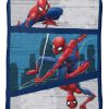 Blankets & Throws * | Marvel Spiderman City Swinger Baby Sherpa Throw Multi