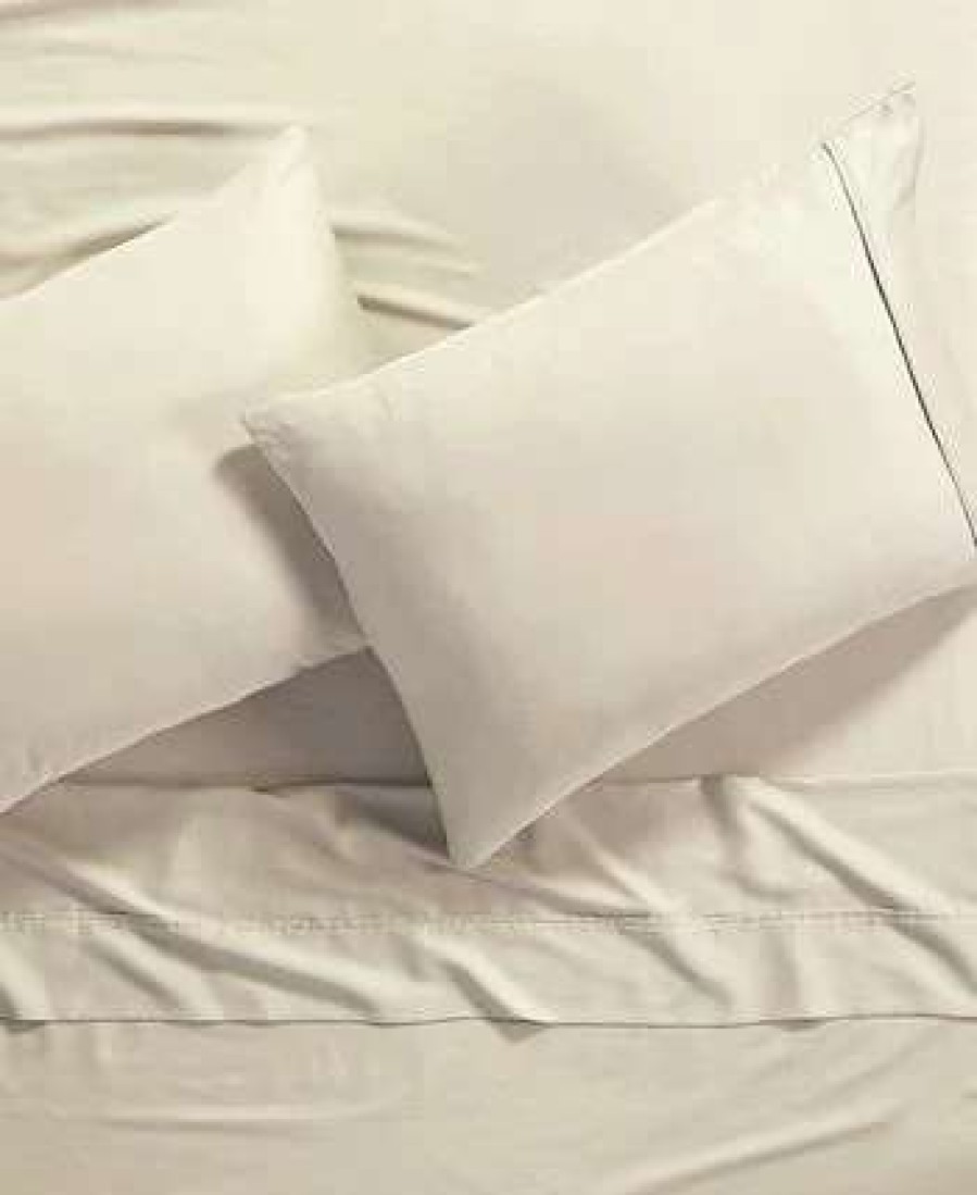 Sheets & Pillowcases * | Anne Klein Reverie Cotton Under 200-Thread Count 4 Piece King Solid Sheet Set Sand